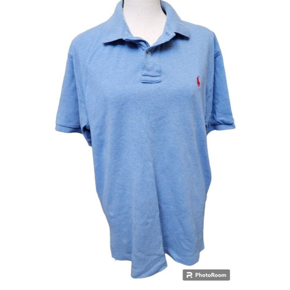 POLO Ralph Lauren Blue Mens Shirt Size Medium Blue Label